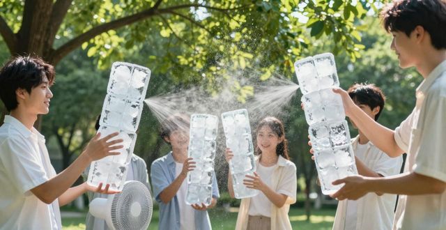 大冰块降温方法_深圳夏季防暑降温大冰块_大冰块户外活动使用时长